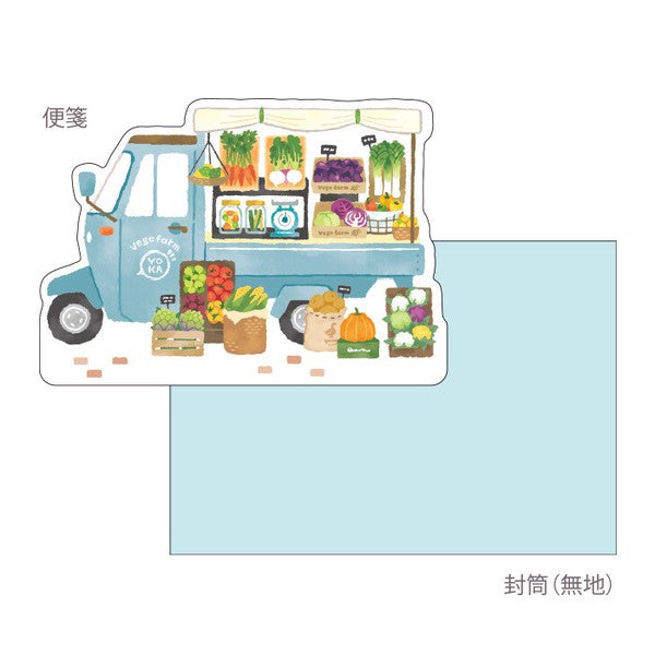 Mind Wave Kotorimachi Shotengai Letter set: Grocery Truck