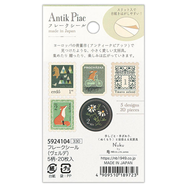 Antik Piac Flake Sticker: Verde