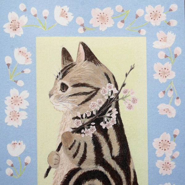 4legs Cats in Picture Books Postcard: Amesho