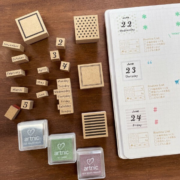 Stamp Marche: Days of Week (Set of 7)