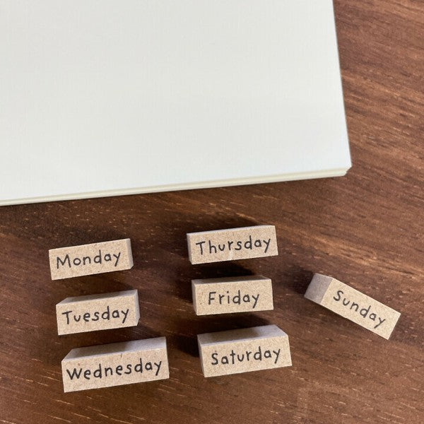 Stamp Marche: Days of Week (Set of 7)