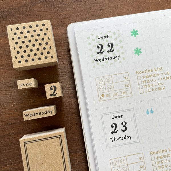 Stamp Marche: Days of Week (Set of 7)