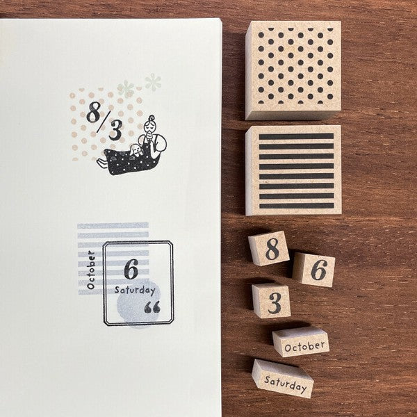 Stamp Marche: Days of Week (Set of 7)