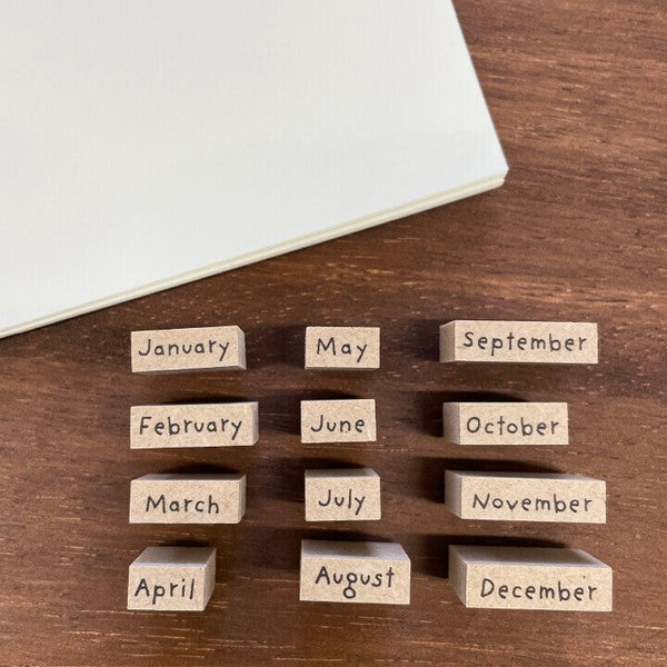 Stamp Marche: Months (Set of 12)