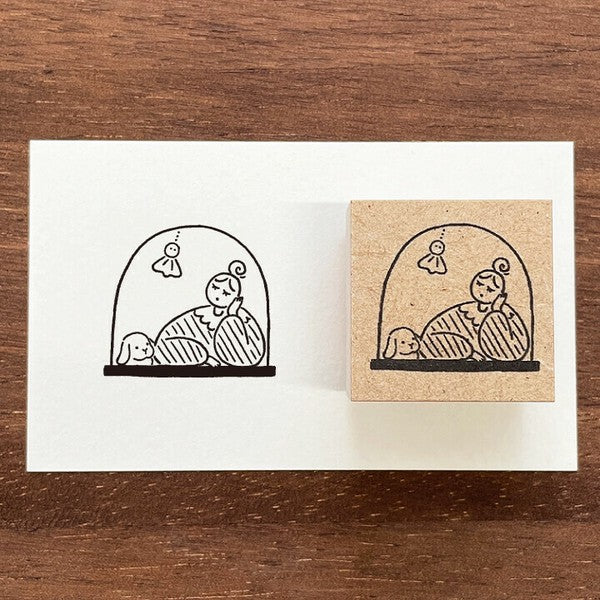 Stamp Marche: Marle Window with Puppy
