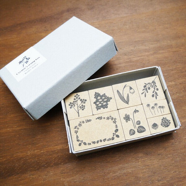 Stamp Marche x Emi Nakano Stamp Box: Winter Flowers and Flowers