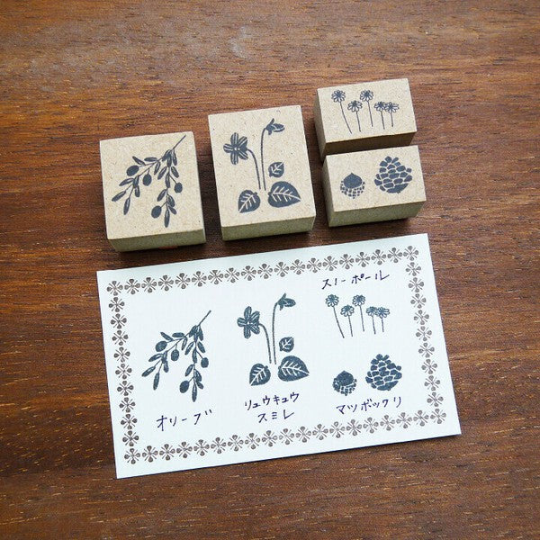 Stamp Marche x Emi Nakano Stamp Box: Winter Flowers and Flowers