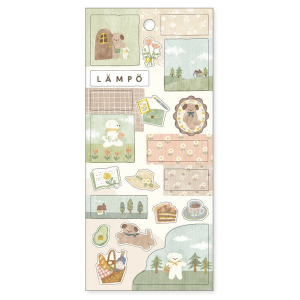 Mind Wave Lampo Sticker: Late Afternoon with Dog