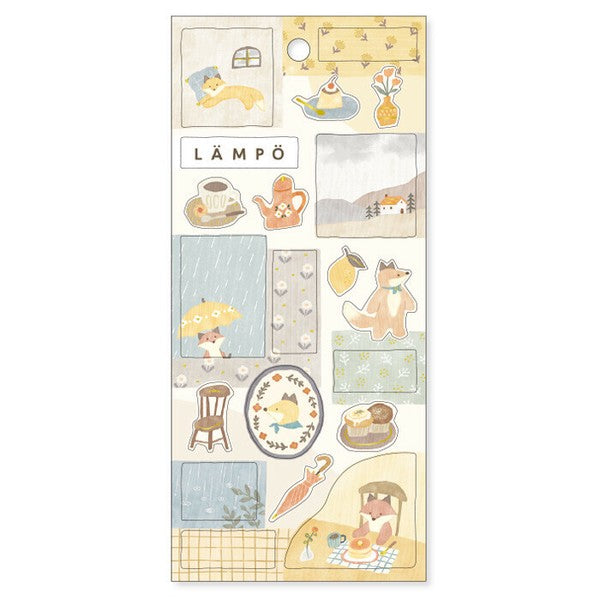 Mind Wave Lampo Sticker: Rain with Fox
