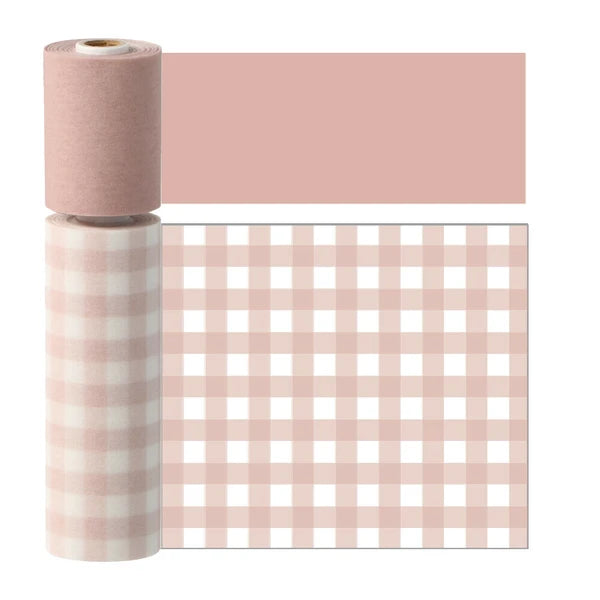 masté Perforated Washi Tape (2 piece): Pink Check