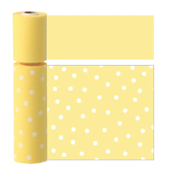 masté Perforated Washi Tape (2 piece): Yellow Dot