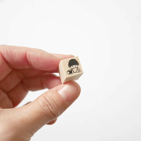 4legs Mushroom Cat Mini Stamp: Breakfast