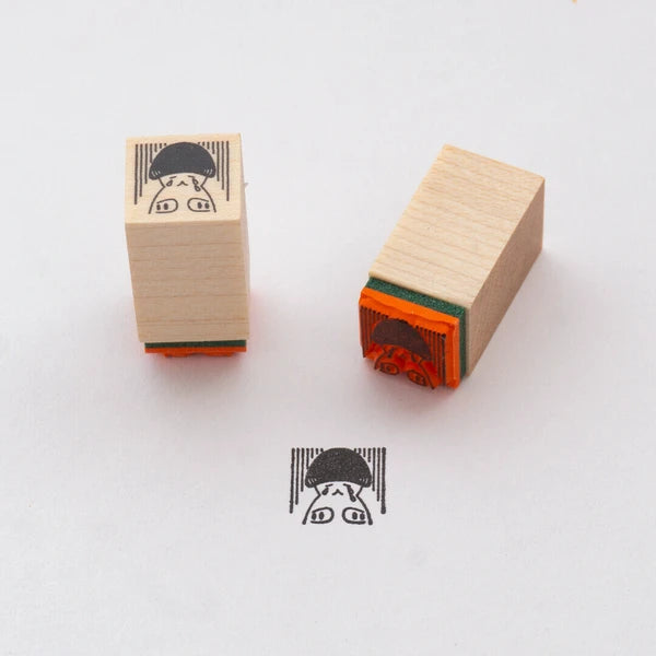 4legs Mushroom Cat Mini Stamp: Sad