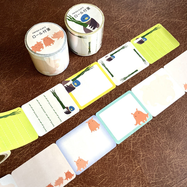 Papier Platz x Kayo Kurafu Rolled Sticky Notes: Camonegi