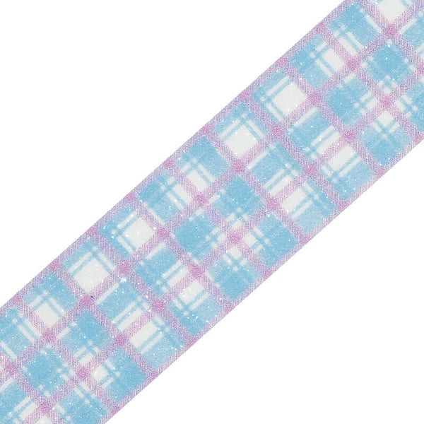 BGM Sugar Washi Tape Check Pattern: Blueberry