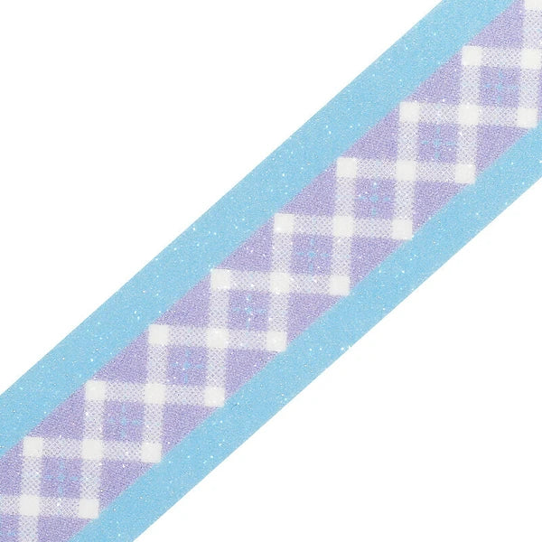 BGM Sugar Washi Tape Check Pattern: Lavender