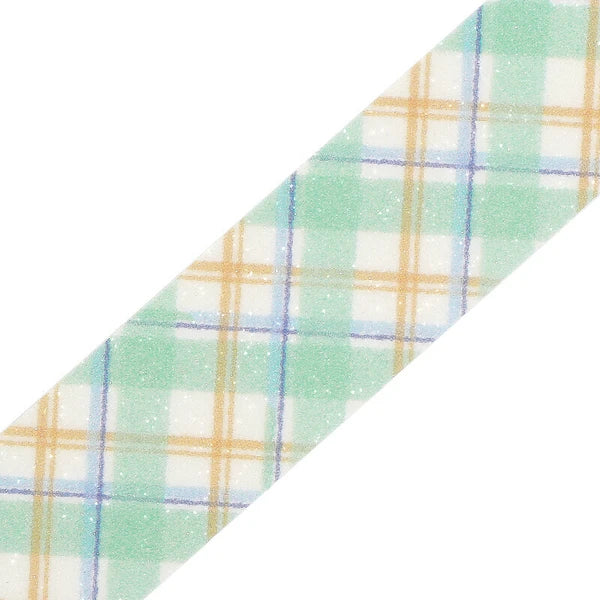 BGM Sugar Washi Tape Check Pattern: Mint Latte