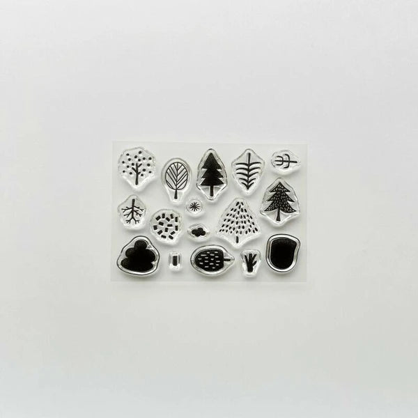 Mizushima JIZAI Clear Pocket Stamp: Trees 01