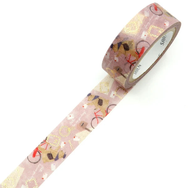 Kamiiso Sansyo Saien Washi Tape: Bear