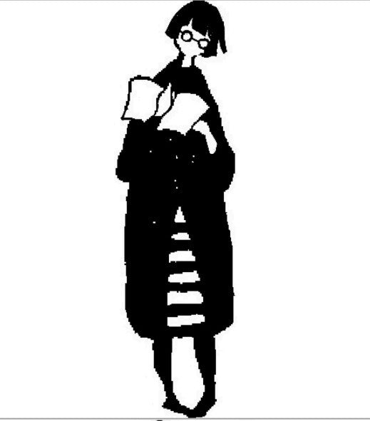 TONIKAKU HOKKAIDO x MA7 Stamp: Fumiko, a reader