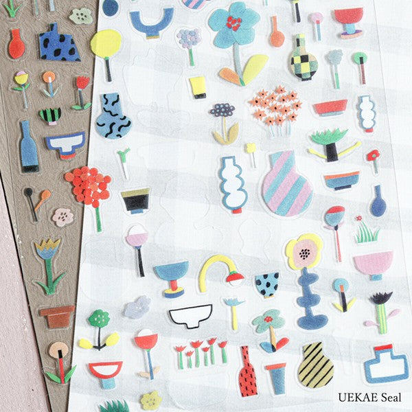 Cozyca x Subikiawa Shokkiten UEKAE Sticker: Plant of the Day