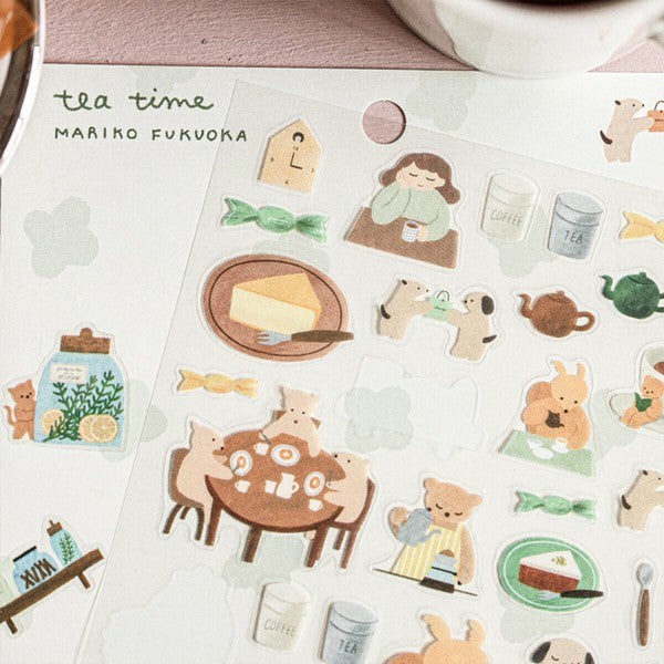 Cozyca x Mariko Fukuoka Sticker: Tea Time