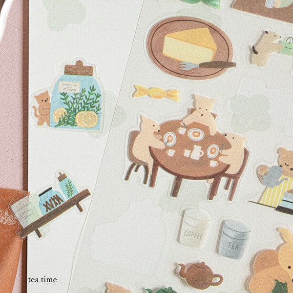 Cozyca x Mariko Fukuoka Sticker: Tea Time