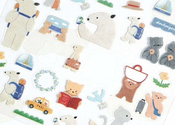 Cozyca x Mariko Fukuoka Sticker: Let's go on a trip