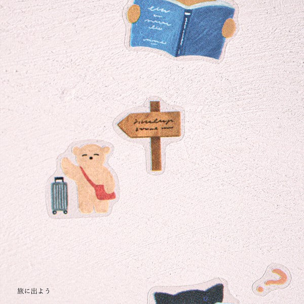 Cozyca x Mariko Fukuoka Sticker: Let's go on a trip