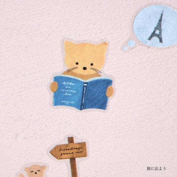 Cozyca x Mariko Fukuoka Sticker: Let's go on a trip