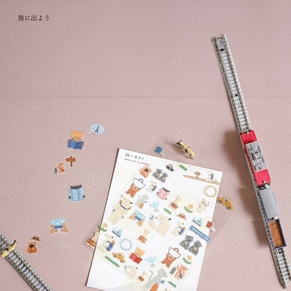 Cozyca x Mariko Fukuoka Sticker: Let's go on a trip