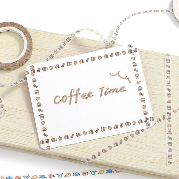 BGM Life Washi Tape: Coffee Hour