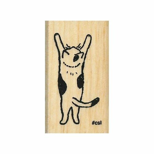 Kodomo No Kao I Love Stamp: Standing Petite Cat