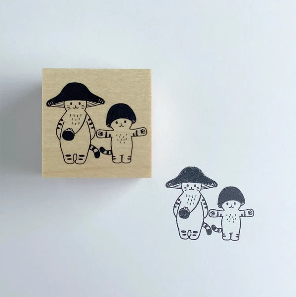 4legs Mushroom Cat Stamp: We Are Best Friends!