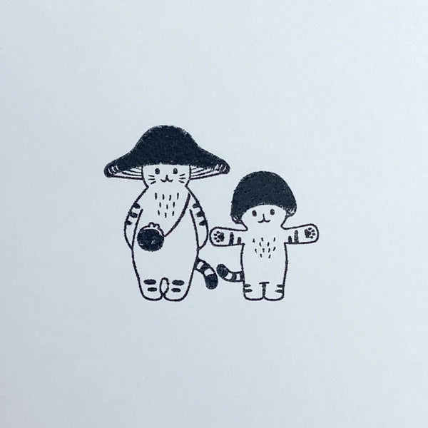4legs Mushroom Cat Stamp: We Are Best Friends!