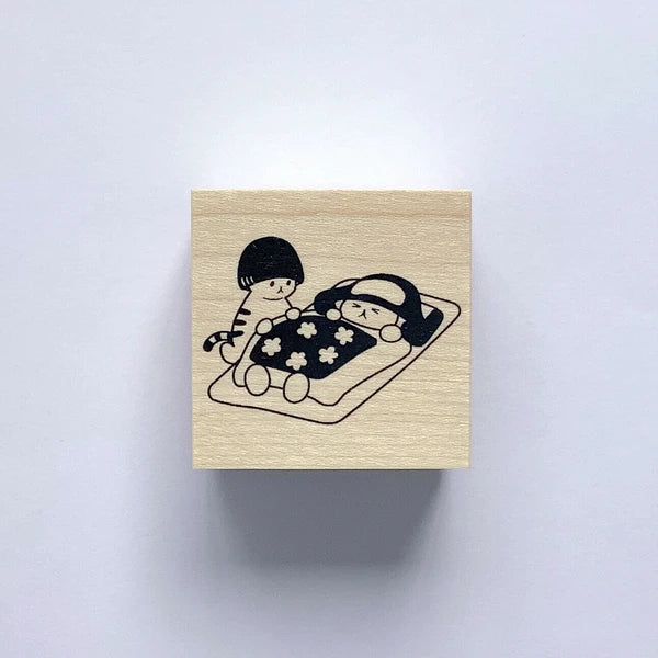 4legs Mushroom Cat Stamp: Caught Cold