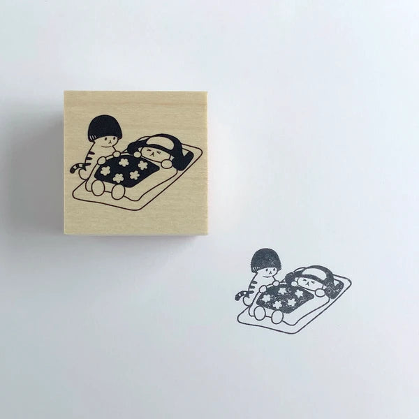 4legs Mushroom Cat Stamp: Caught Cold
