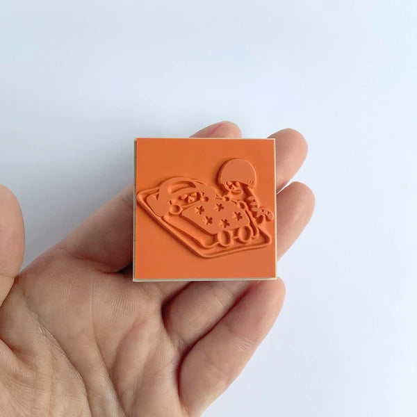 4legs Mushroom Cat Stamp: Caught Cold
