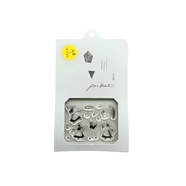 Mizushima x Necktie JIZAI Clear Pocket Stamp: Let's Dance!