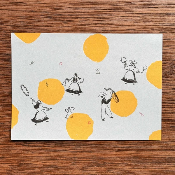 Mizushima x Necktie JIZAI Clear Pocket Stamp: Let's Dance!