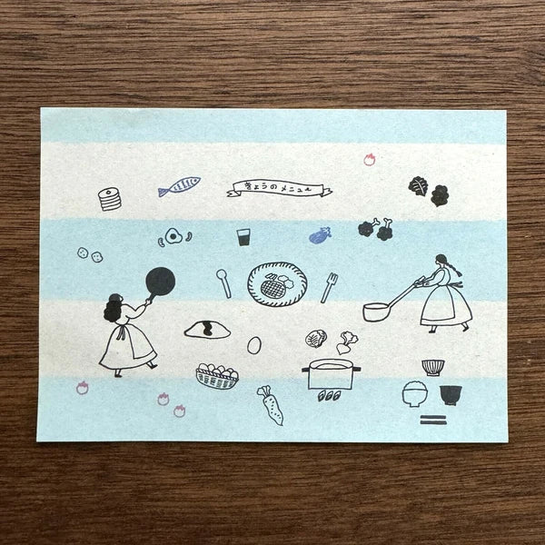 Mizushima x Necktie JIZAI Clear Stamp Set: Everyday Meals