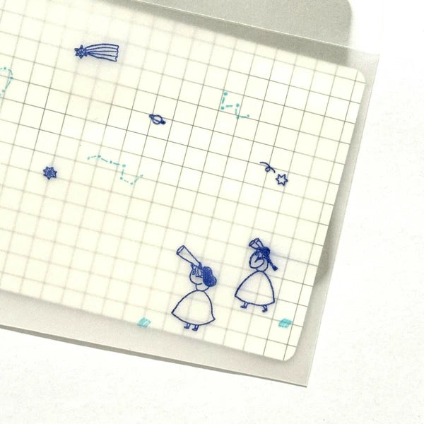 Mizushima x Necktie JIZAI Clear Stamp Set: Searching for Stars