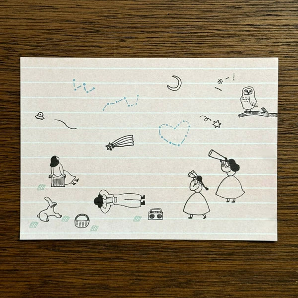 Mizushima x Necktie JIZAI Clear Stamp Set: Searching for Stars