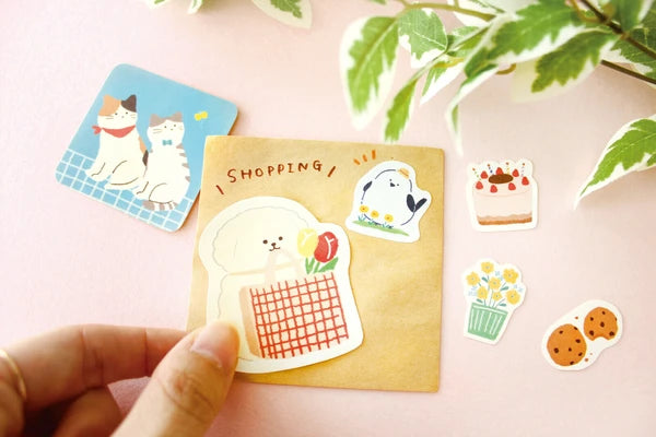 Furukawa Shiko Watashi-biyori Flake Sticker: Tea Time