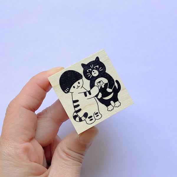 4legs Mushroom Cat Stamp: Cat Friend