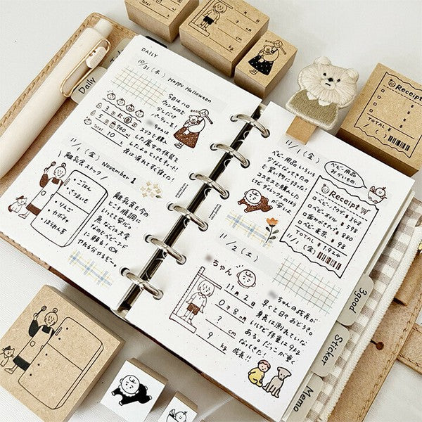 Stamp Marche: Marle with Teddy Bear
