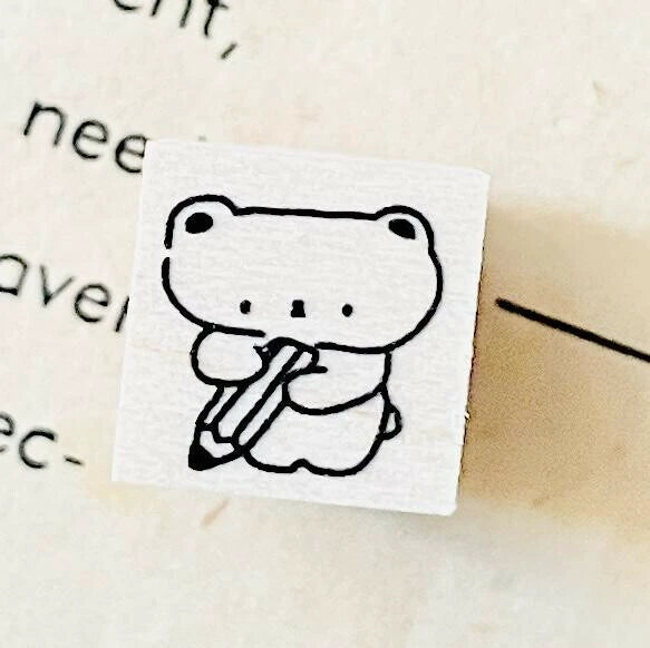 TONIKAKU HOKKAIDO x Ikhanko Stamp: Pencil Bear 2