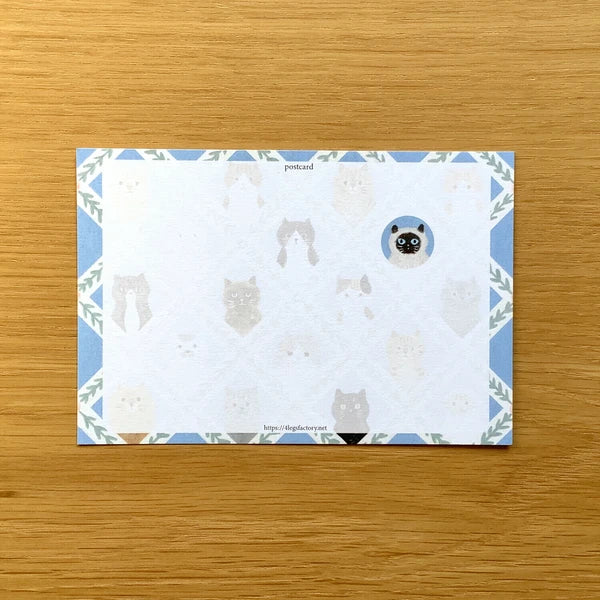 4legs Postcard: Cat Face