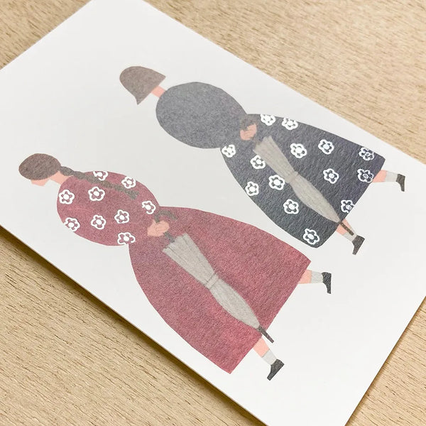 Cozyca x Necktie Foil-Stamped Postcard: About to Rain