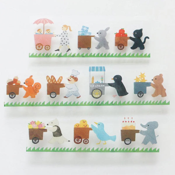 Cozyca x Mariko Fukuoka Clear Washi Tape: Let's Carry
